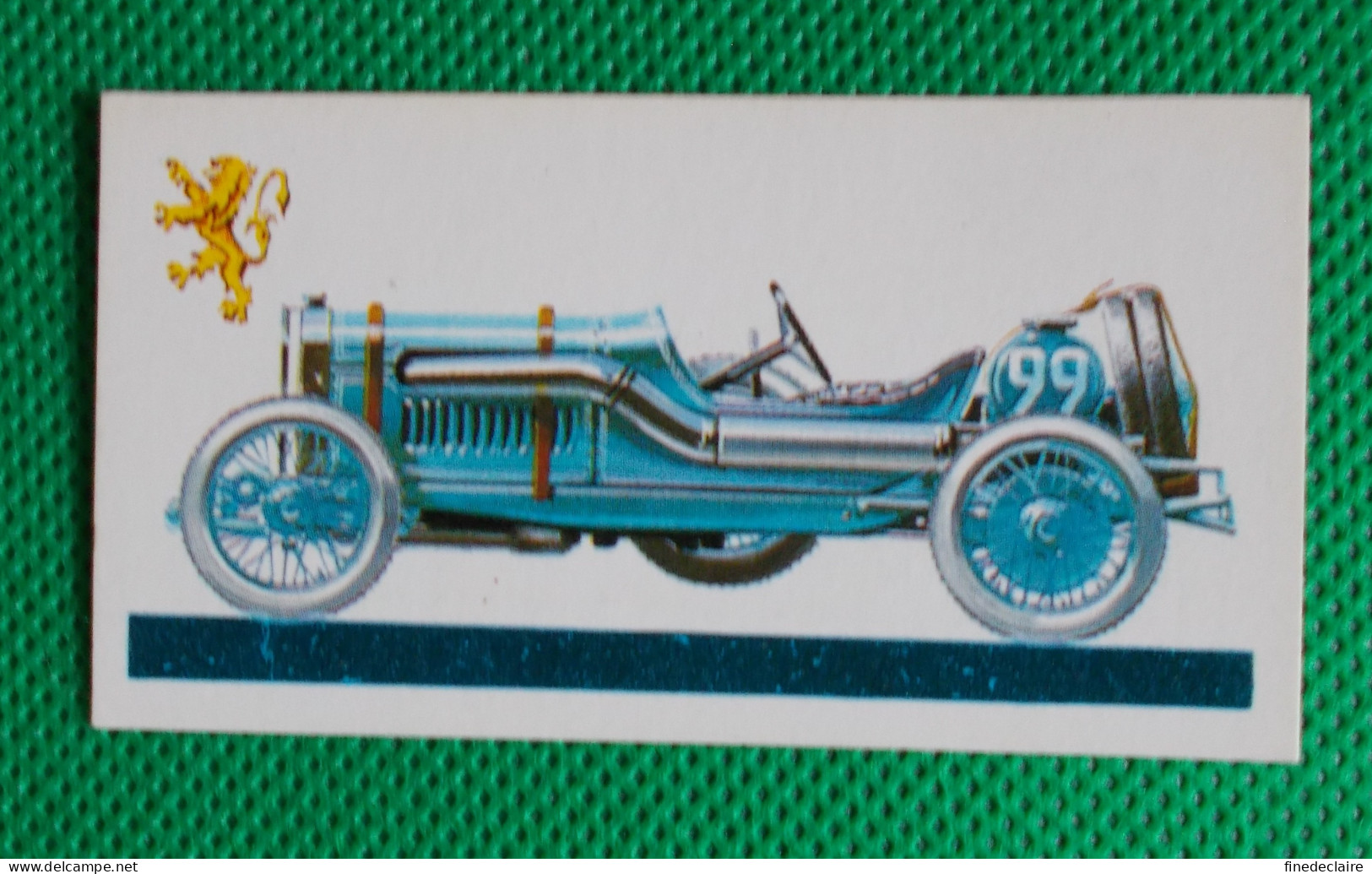 Trading Card - Brooke Bond Tea- History Of The Motor Car - 1912 Peugeot Grand Prix 7.6 L  (6,8 X 3,7)-Série 50 - N° 13 - Moteurs