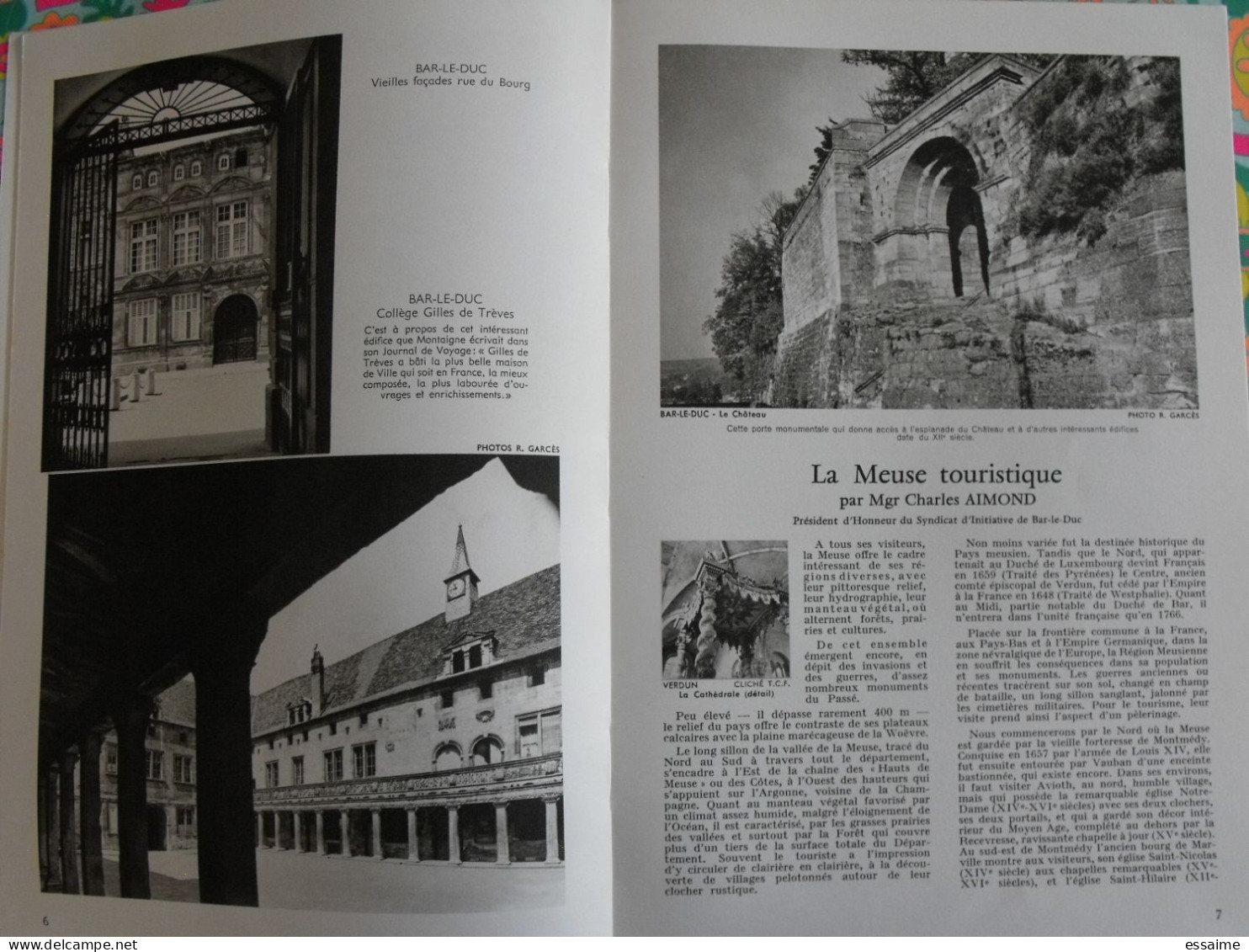 La France à Table N° 115. 1965. Meuse. Bar Le Duc Stainville Vaucouleurs Saint-mihiel Hattonchatel Verdun. Gastronomie - Tourismus Und Gegenden