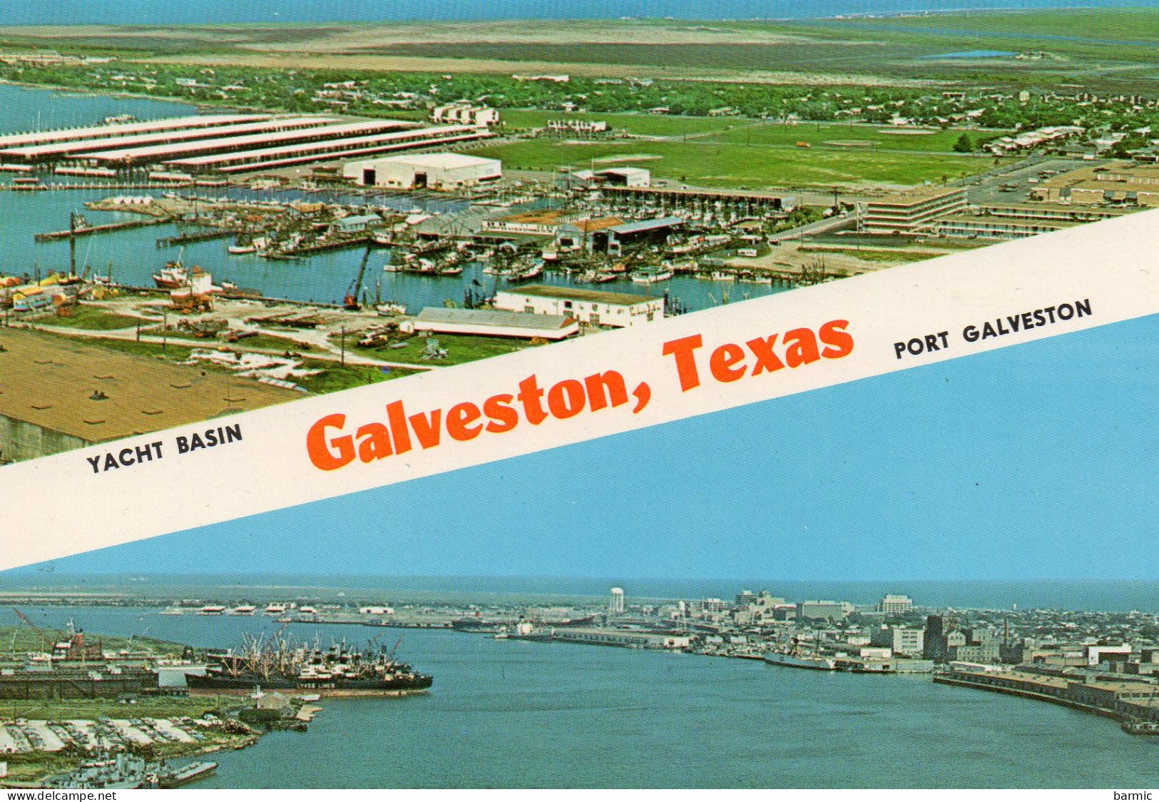 GALVESTON, BASSIN DES YACHTS, LE PORT COULEUR REF 7863 POU - Galveston