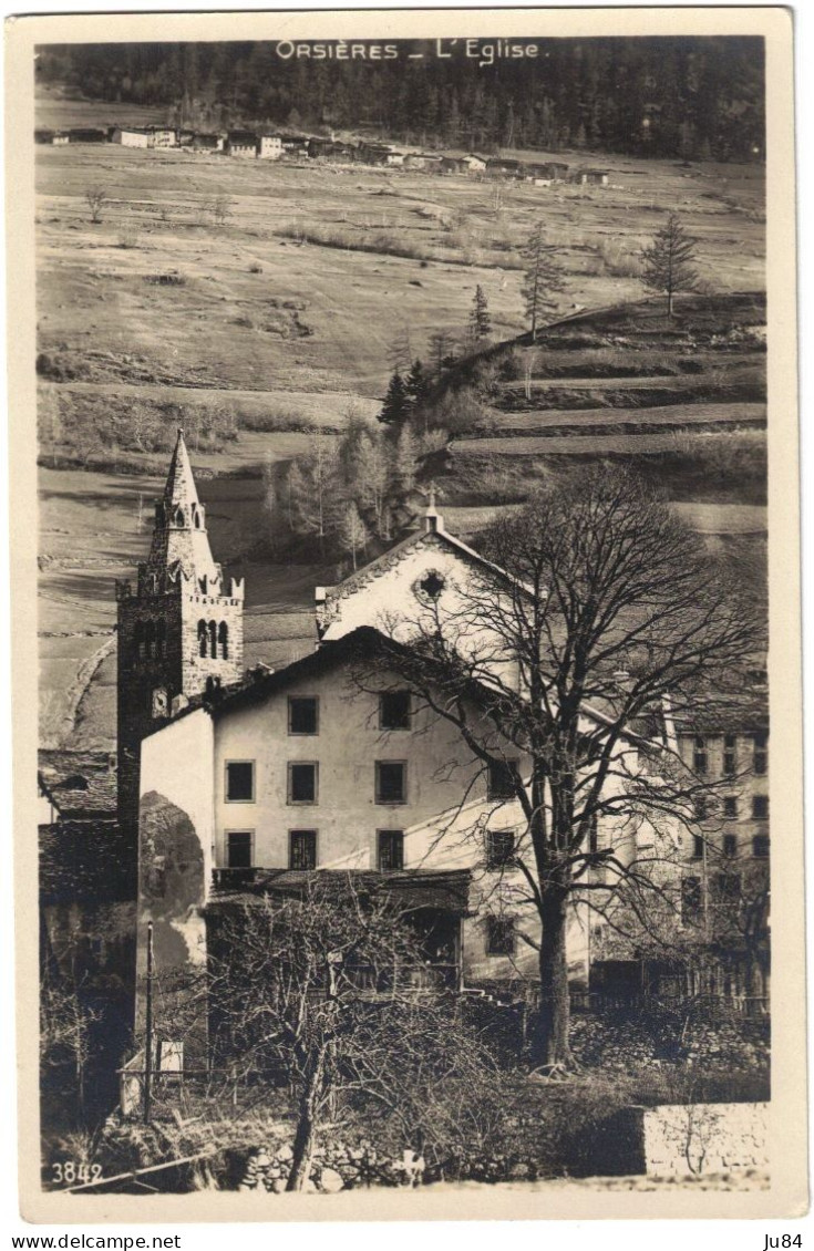 Suisse - Valais - Orsières - L'église - Carte Postale Vierge - Orsières