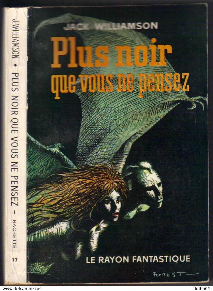 LE RAYON FANTASTIQUE N° 77 " PLUS NOIR QUE VOUS NE PENSEZ " DE 1961 - Le Rayon Fantastique