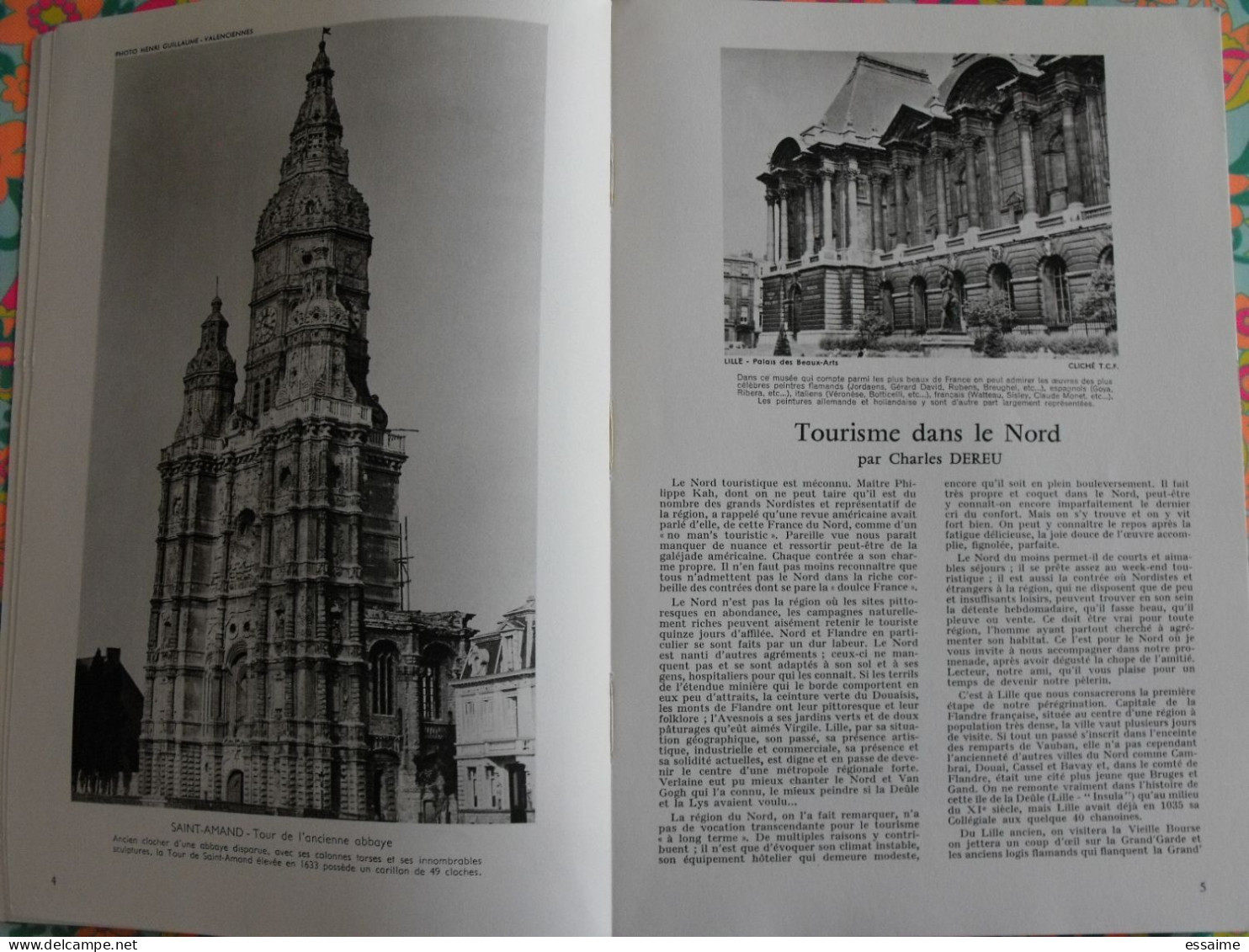 La France à Table N° 111. 1964. Nord. Lille Roubaix Dunkerque Cassel Douai Valenciennes Malo Bray Denain. Gastronomie - Tourism & Regions