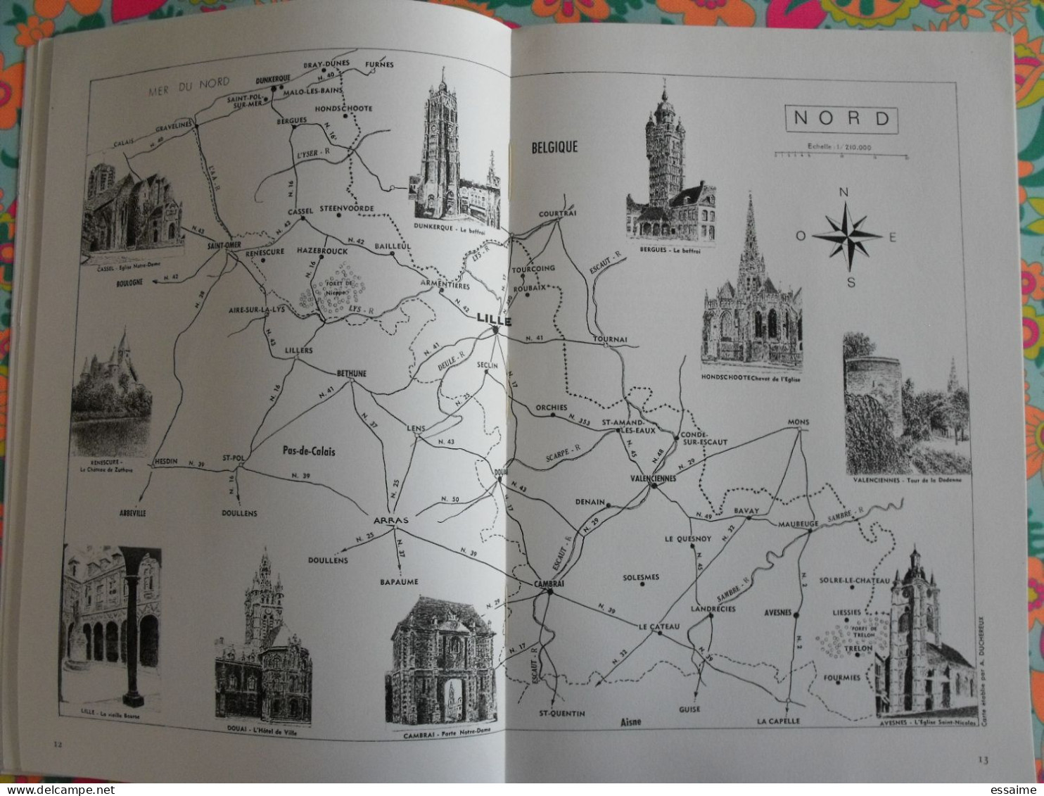 La France à table n° 111. 1964. Nord. Lille roubaix dunkerque cassel douai valenciennes malo bray denain. gastronomie