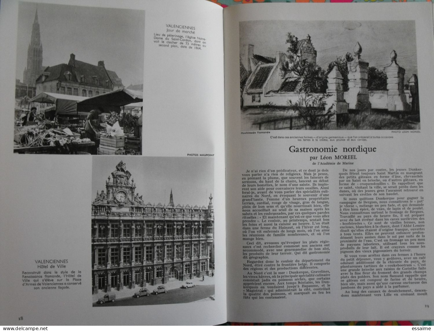 La France à table n° 111. 1964. Nord. Lille roubaix dunkerque cassel douai valenciennes malo bray denain. gastronomie