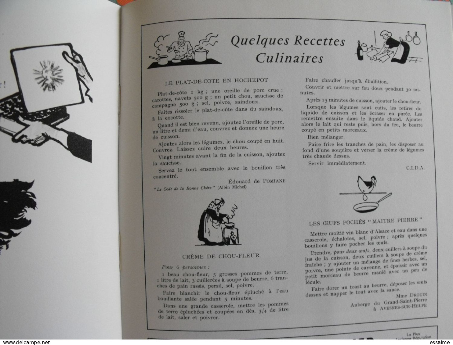 La France à table n° 111. 1964. Nord. Lille roubaix dunkerque cassel douai valenciennes malo bray denain. gastronomie