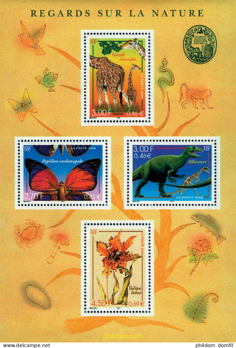 94631 MNH FRANCIA 2000 FAUNA Y FLORA - Arañas