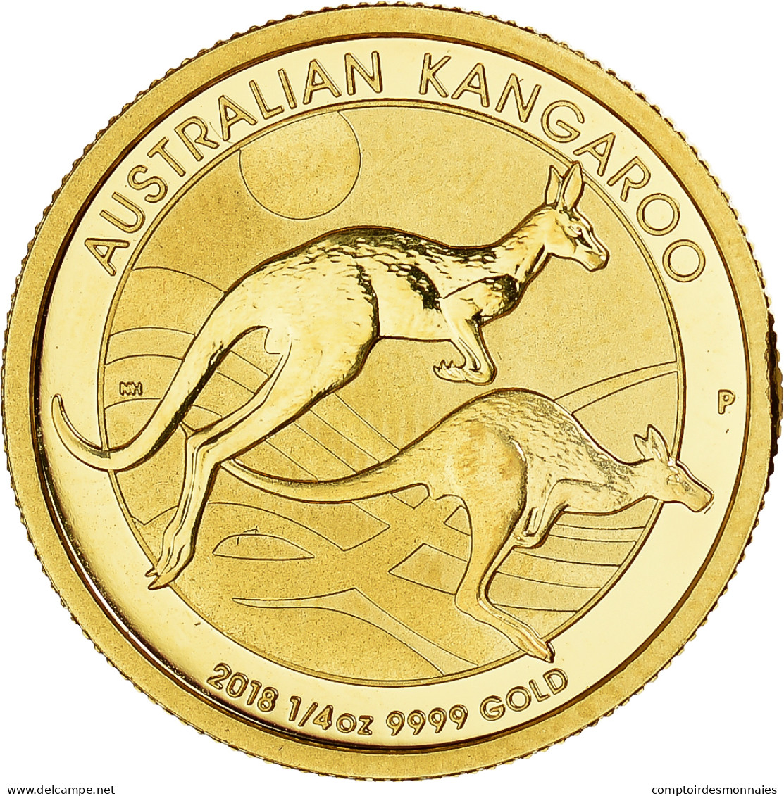 Monnaie, Australie, Elizabeth II, Kangaroo, 25 Dollars, 2018, Perth, 1/4 Once - 25 Dollars