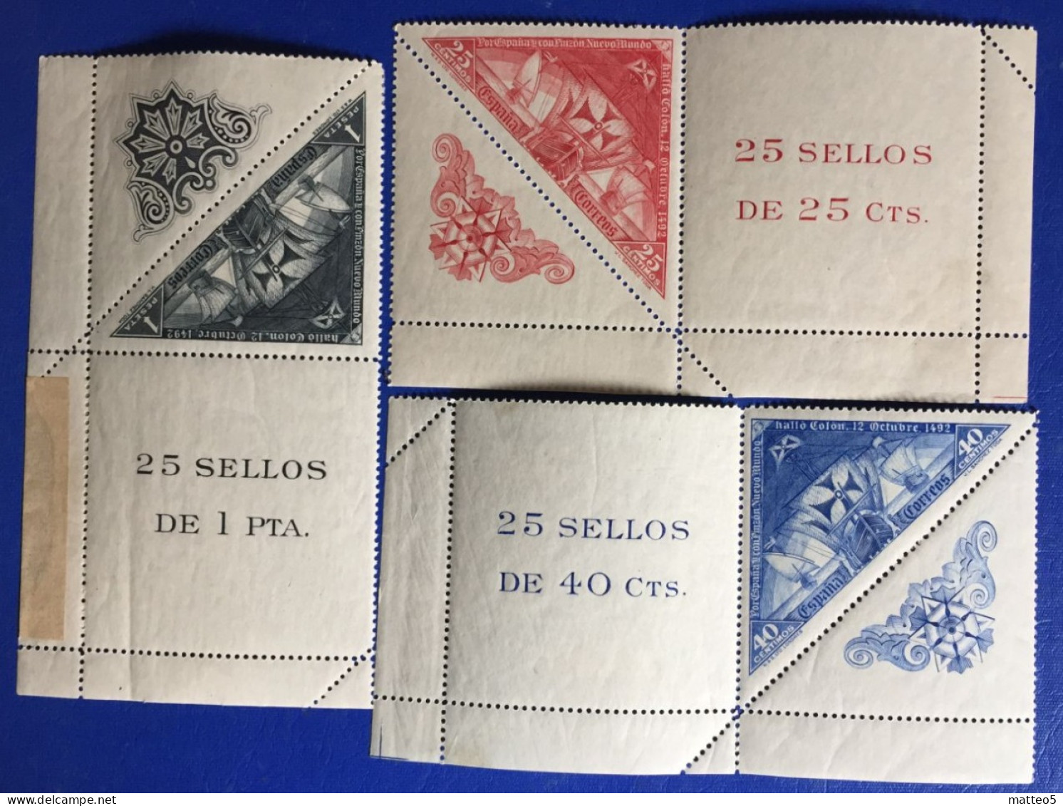 1930 - Spain - Discovery Of New Word ( America ) - 3 Stamps - New - F3 - Nuevos