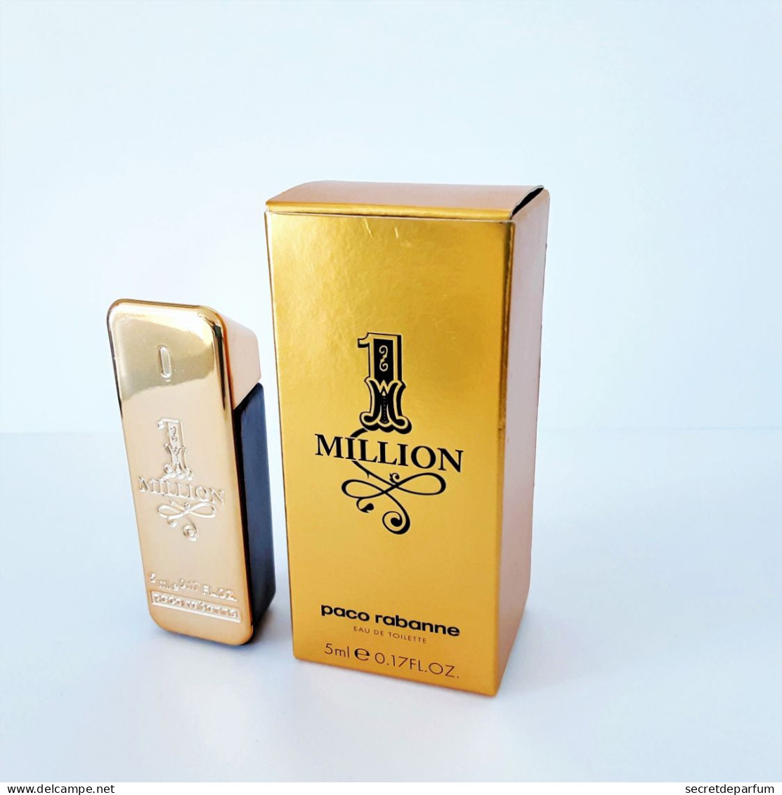 Miniatures De Parfum  ONE   MILLION    De  PACO RABANNE     EDT  5 Ml - Miniatures Hommes (avec Boite)