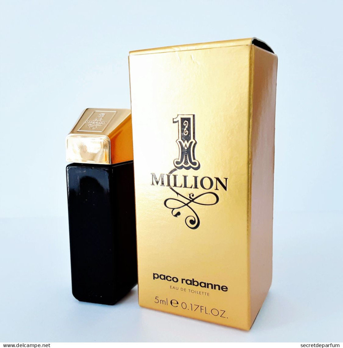Miniatures De Parfum  ONE   MILLION    De  PACO RABANNE     EDT  5 Ml - Miniatures Men's Fragrances (in Box)