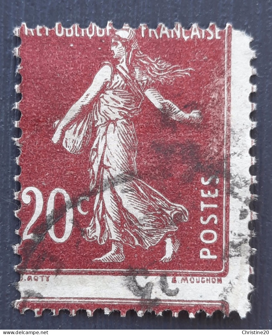 France 1907 N°139 Ob Piquage à Cheval TB - Used Stamps
