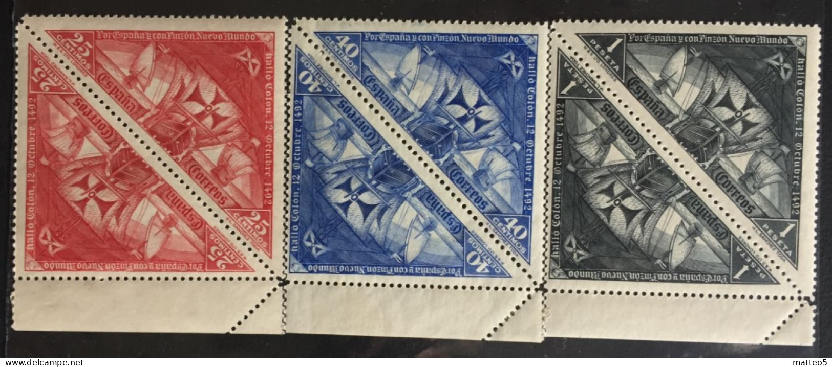 1930 - Spain - Discovery Of New Word ( America ) - 2 Stamps  X 3 - New - F3 - Nuevos