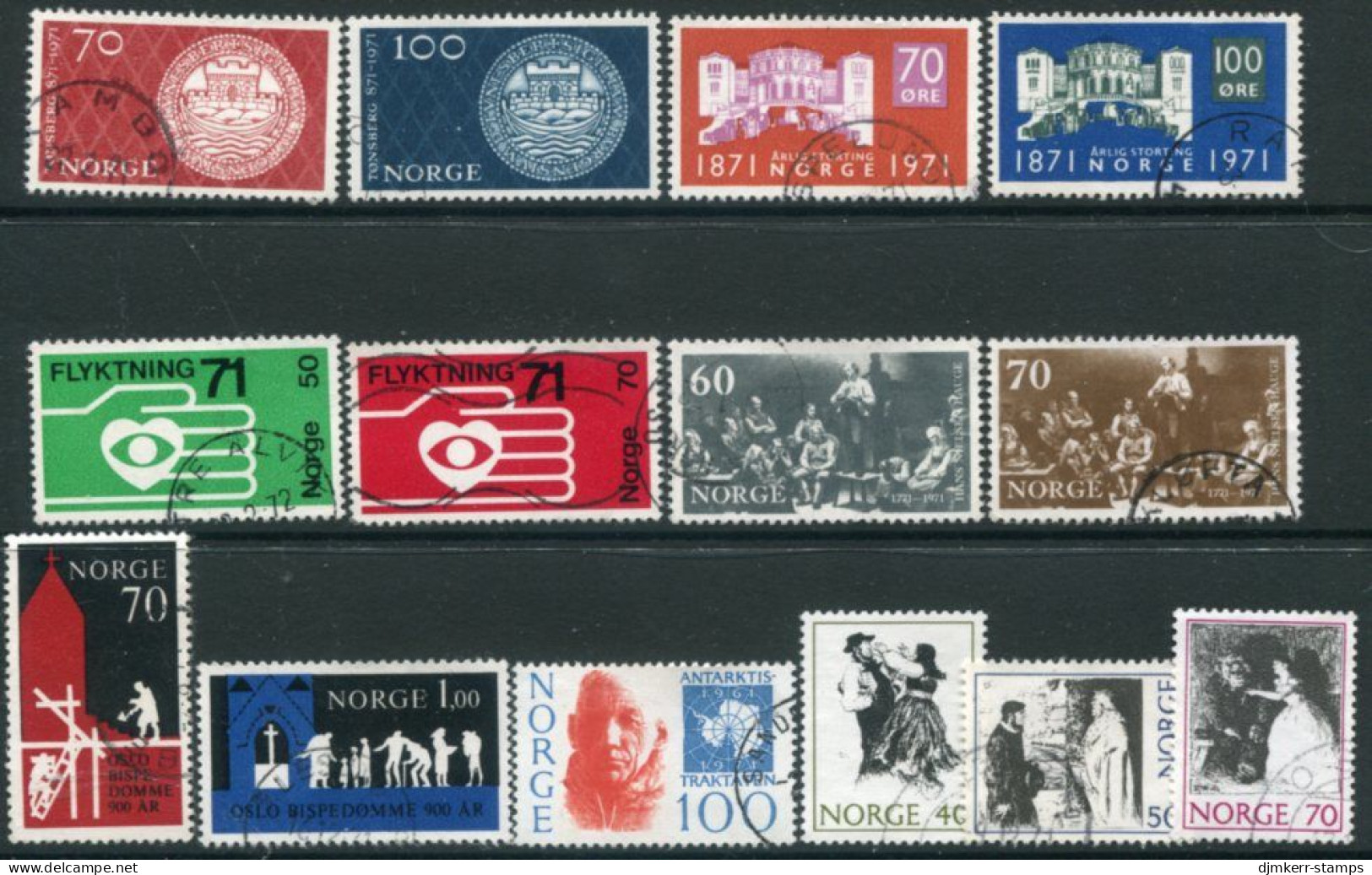 NORWAY 1971 Complete Year Issues Used. - Usati