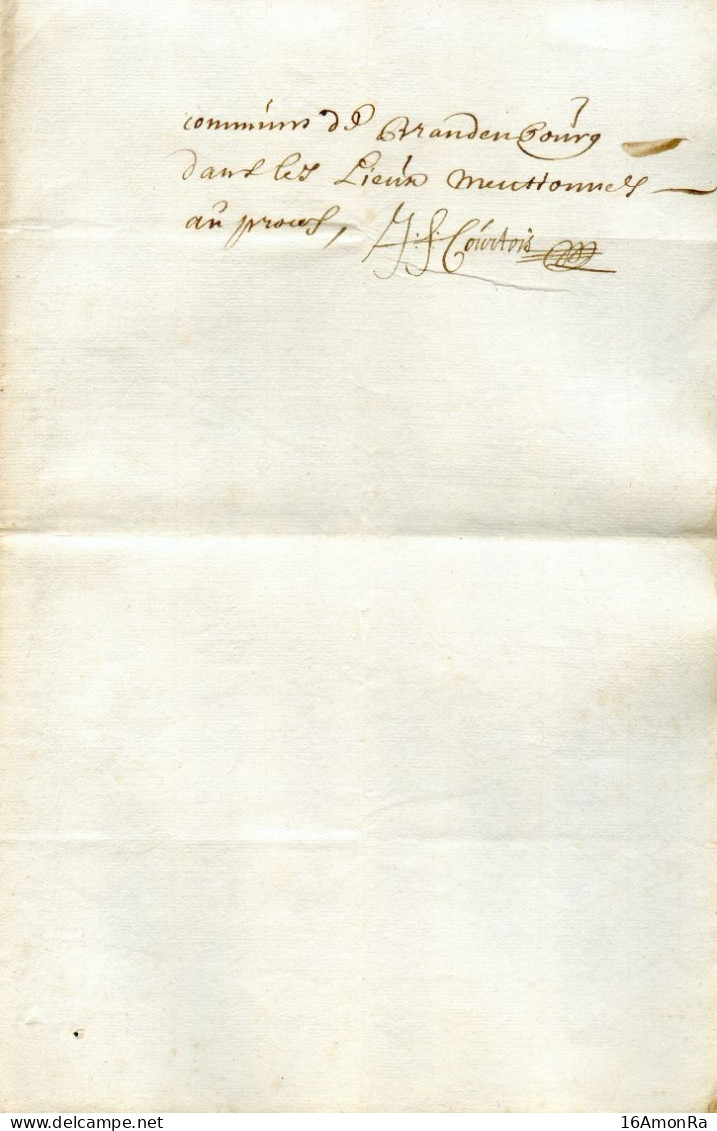 Document Fiscal 4 Pages - Empreinte AIGLE 4 S (sols)., Fait à Malines Le  11 Septembre 1719 , Concernant Les Signeurs De - ...-1852 Prephilately