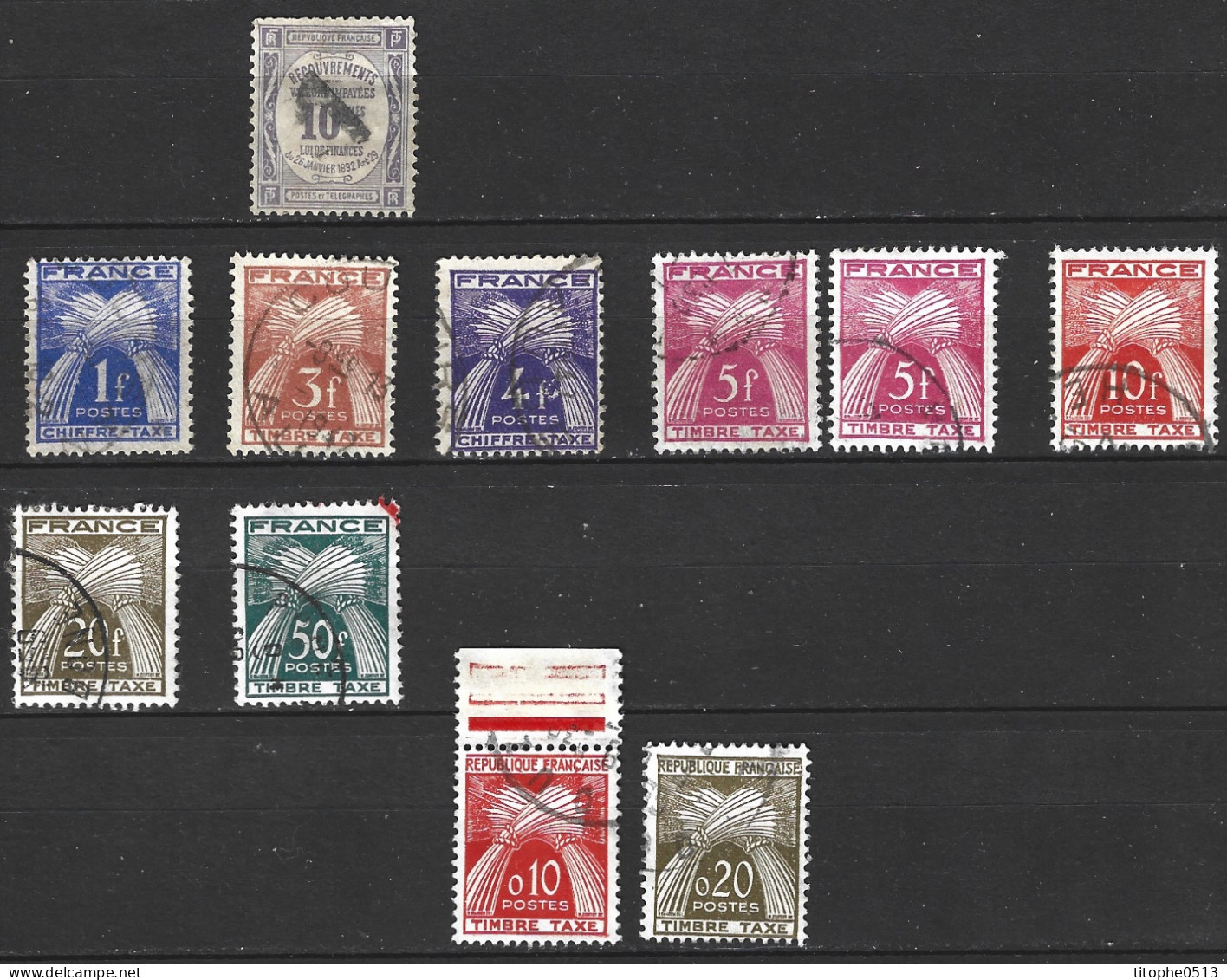 FRANCE. Collection De Timbres-taxes. - Other & Unclassified