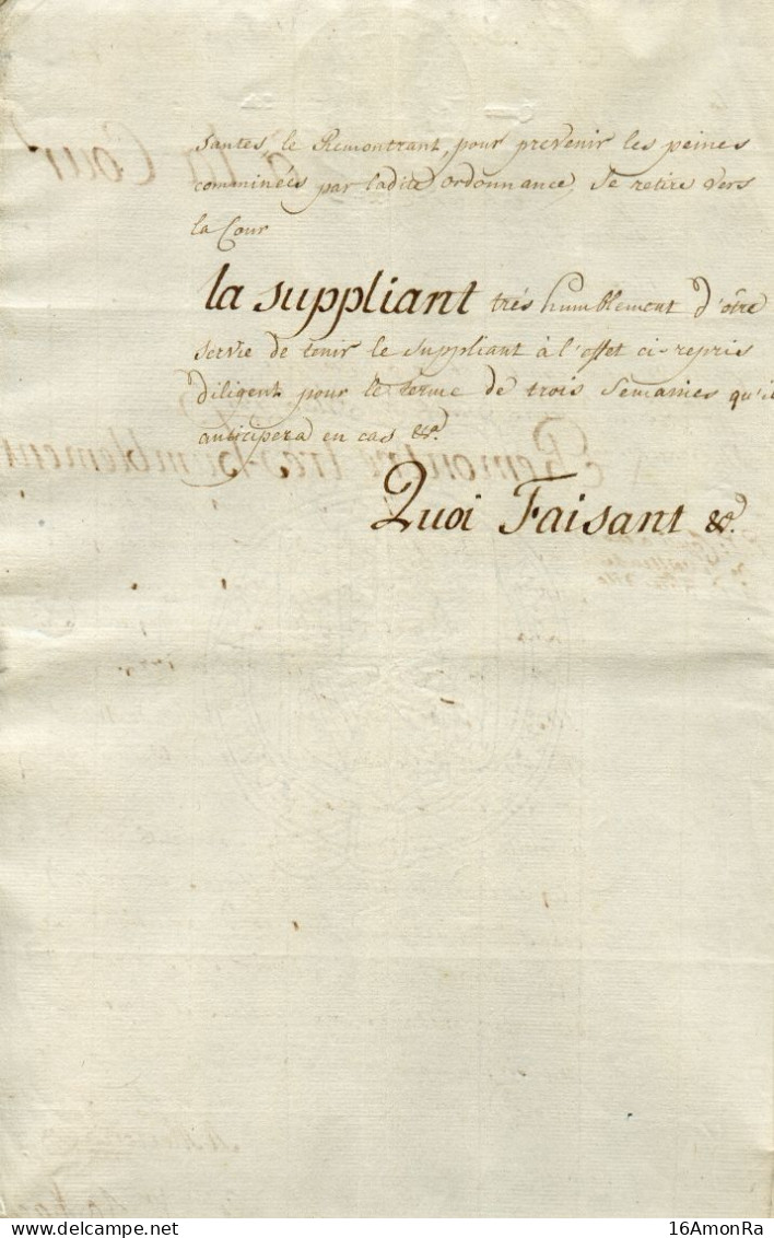 Document Fiscal 4 Pages - Empreinte AIGLE 4 S (sols) 1771., Fait à Malines Le 24 Septembre 1772 , Concernant Leseigneur - ...-1852 Préphilatélie