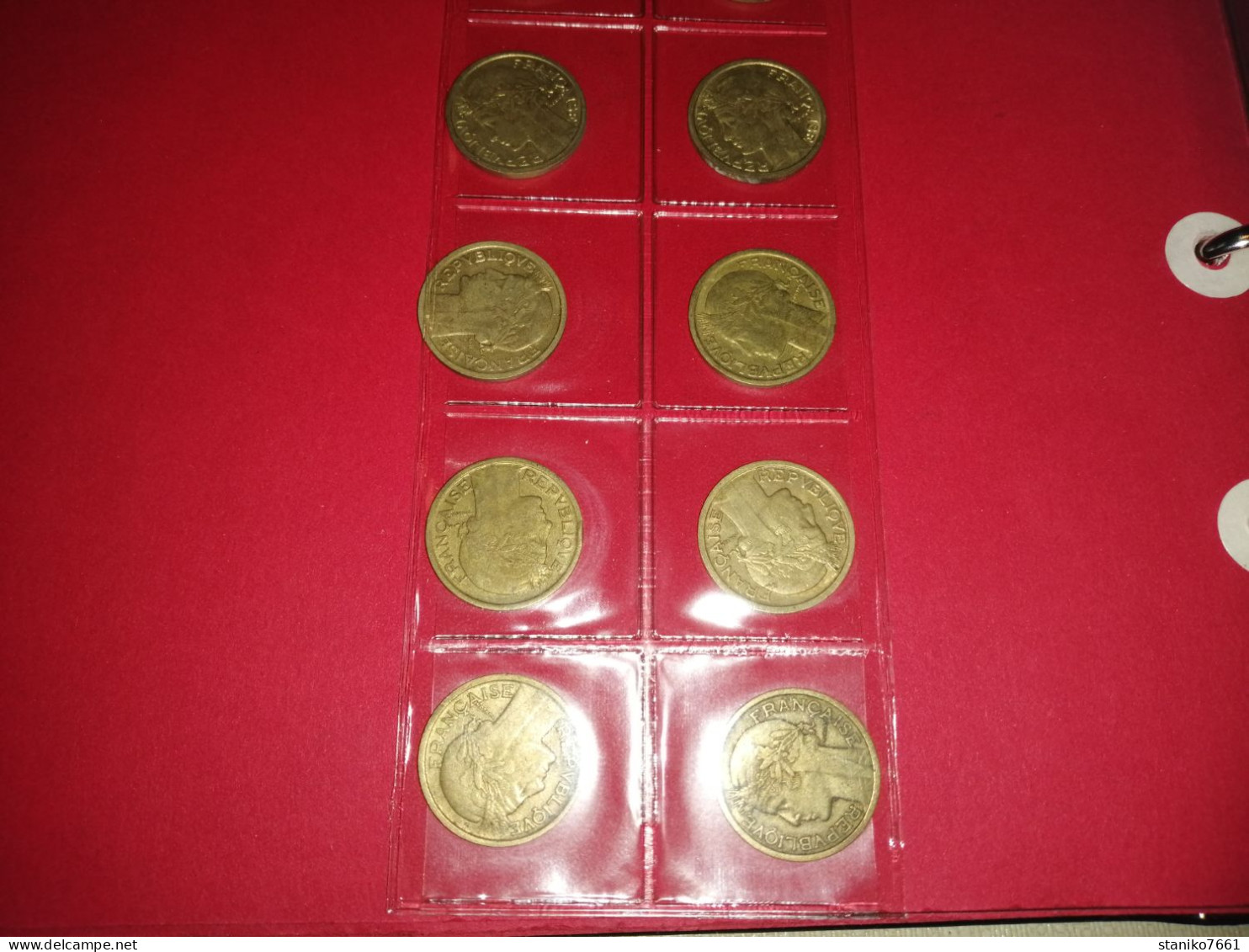 Lot 18 Monnaies Françaises 1 Francs MORLON 1933 à 1941 BRONZE  Voir Photos - 1 Franc