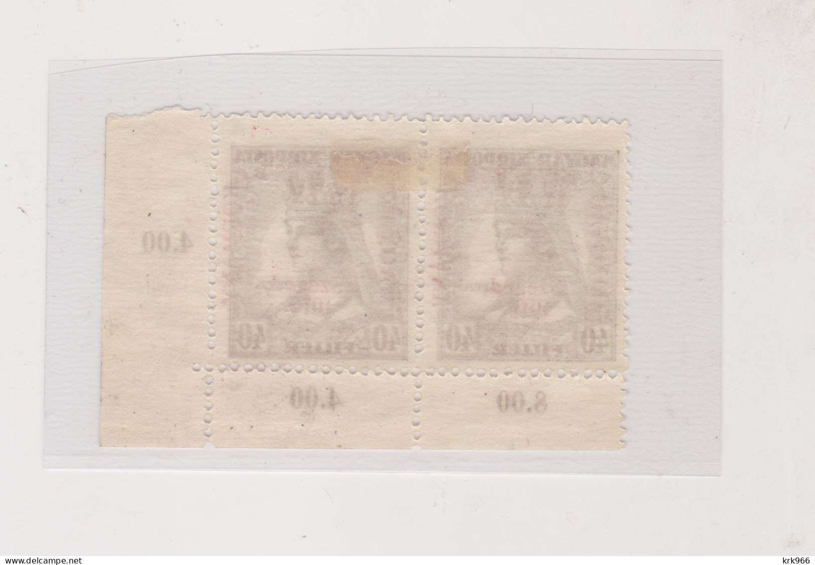 HUNGARY 1919 SZEGED SZEGEDIN Locals Mi 25 Pair  Hinged - Carné