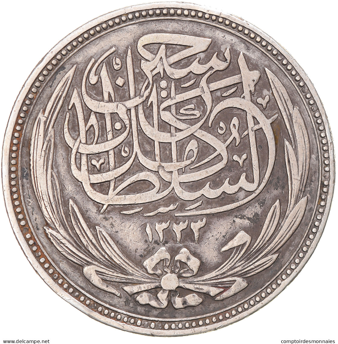 Monnaie, Égypte, Hussein Kamil, 20 Piastres, 1917/AH1335, TTB+, Argent, KM:321 - Egypt