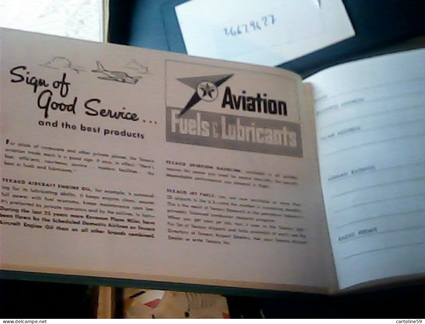 LIBRETTO TEXACO CARNET DE BORD DE PILOTE,  PILOT'S LOG BOOK, 1970 B NUOVO JI10806 - Certificados De Vuelo