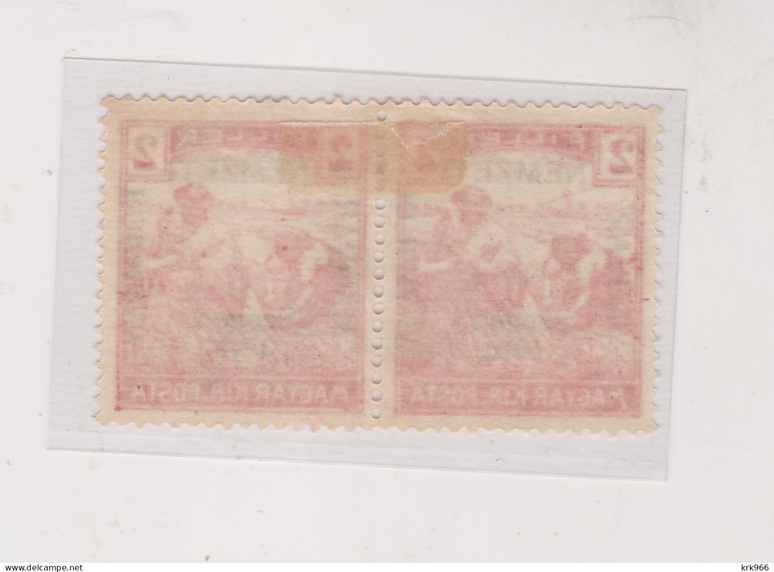 HUNGARY 1919 SZEGED SZEGEDIN Locals Mi 6 Pair  Hinged - Carné