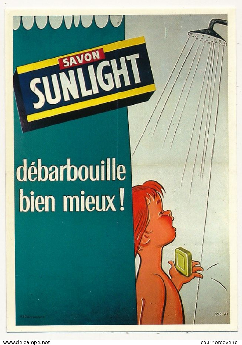 CPM - Savon Sunlight Débarbouille Bien Mieux !  - Reproduction D'affiche 1956 - Ed. Nugeron - Werbepostkarten