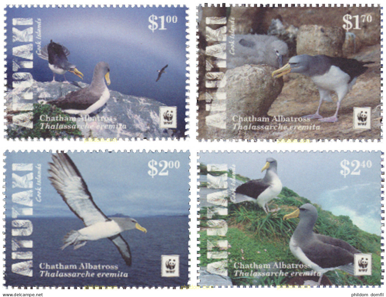 566791 MNH AITUTAKI 2016 WWF - ALBATROS - Aitutaki