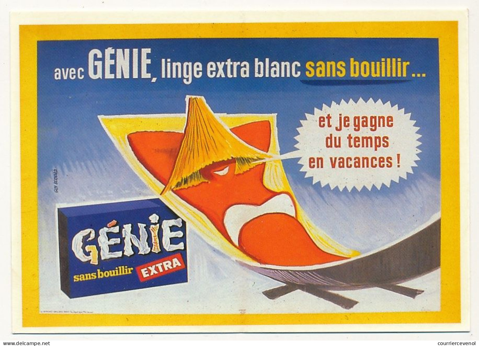 CPM - Avec GÉNIE, Linge Extra Blanc Sans Bouillir...  - Affiche De Guy Bernard 1965 - Ed. Nugeron - Werbepostkarten