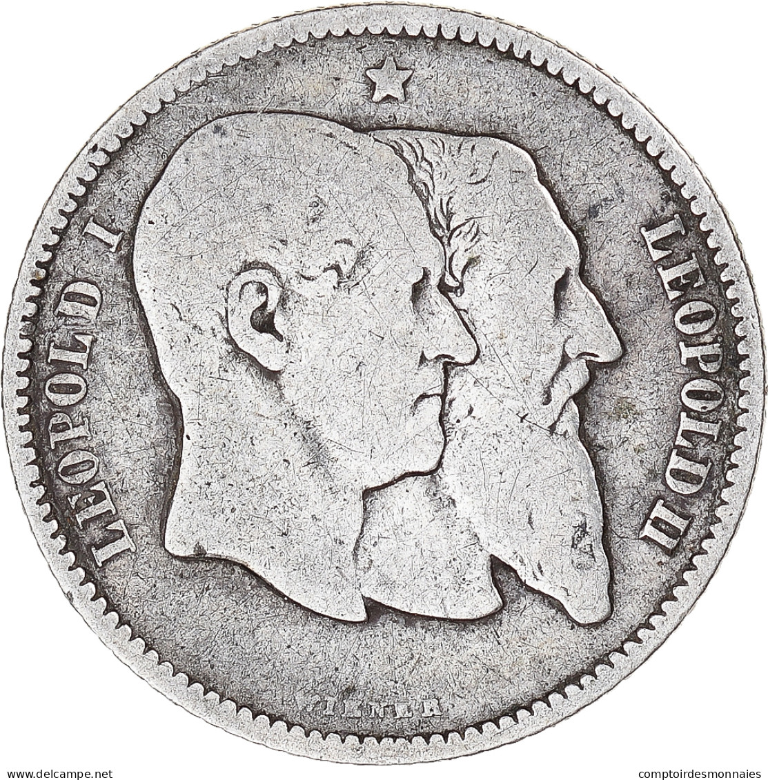Monnaie, Belgique, Leopold II, Franc, 1880, TB, Argent, KM:38 - 1 Frank