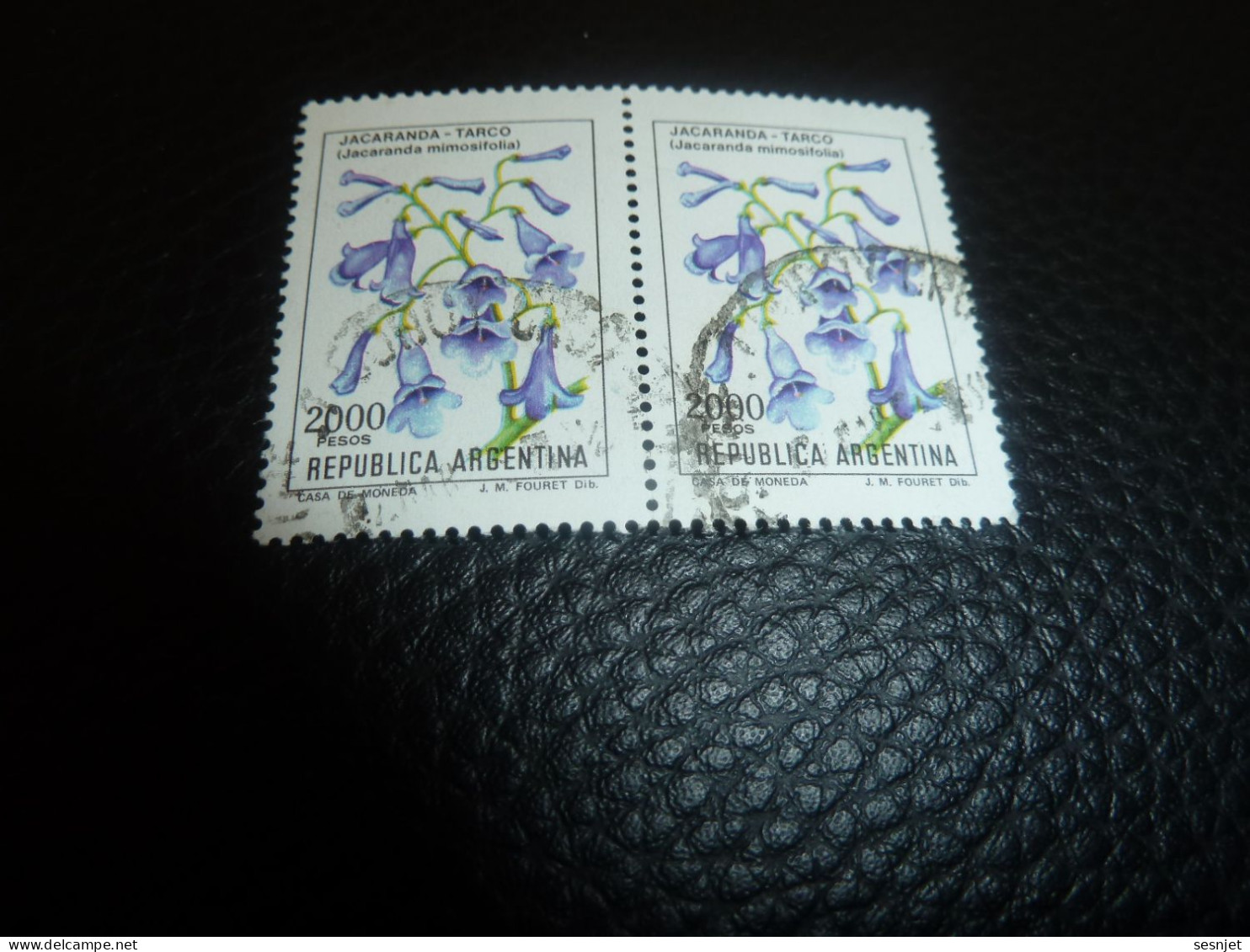 Républica Argentina - Jacaranda Mimosifolia - Tarco - 2000 Pesos -Yt 1291- Multicolore - Double Oblitérés - Année 1982 - - Oblitérés