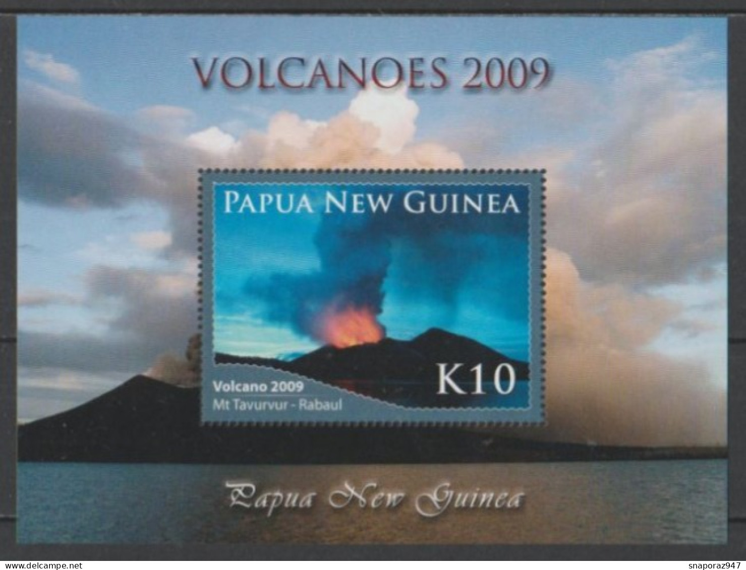 2009 Papua Nuova Guinea Vulcanoes Tavurvur,Manam Island,Ulawun Set MNH** Lux210 - Volcans