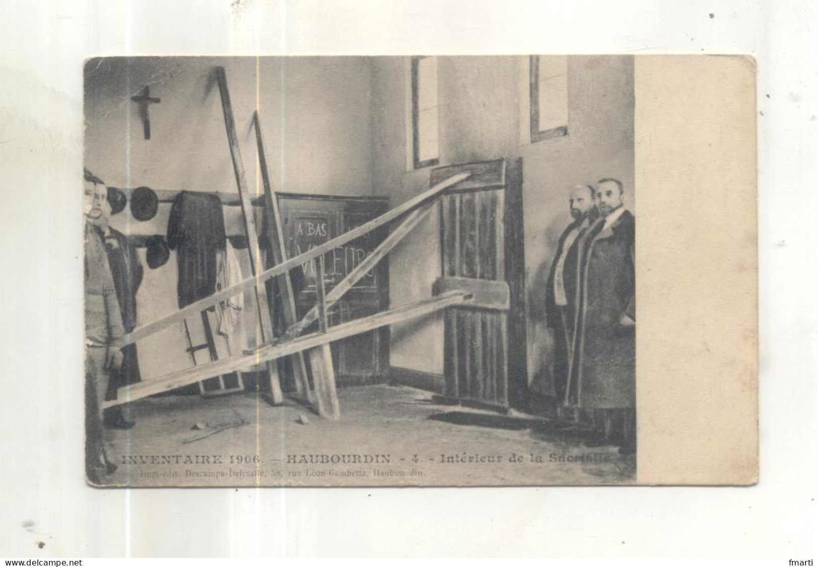 Inventaire 1906, Haubourdin, Intérieur De La Sacristie - Haubourdin
