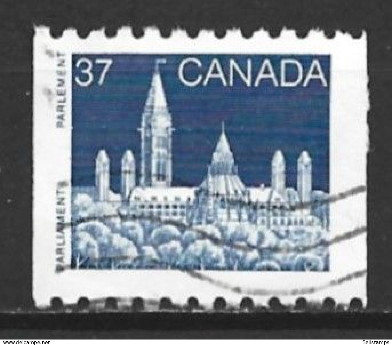 Canada 1988. Scott #1194 (U) Parliament, Library  *Complete Issue* - Rollo De Sellos