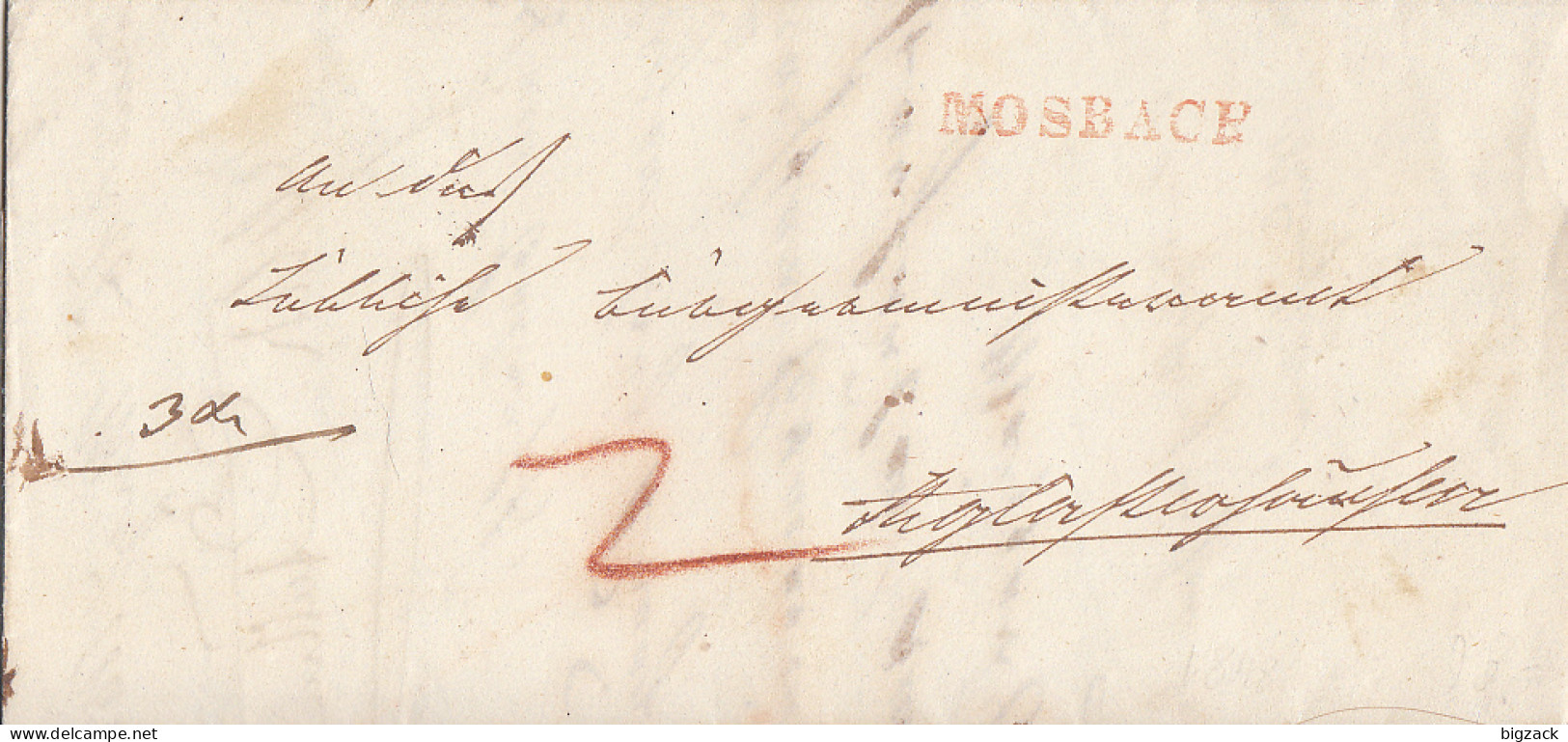 Baden Brief Roter L1 Mosbach - Cartas & Documentos