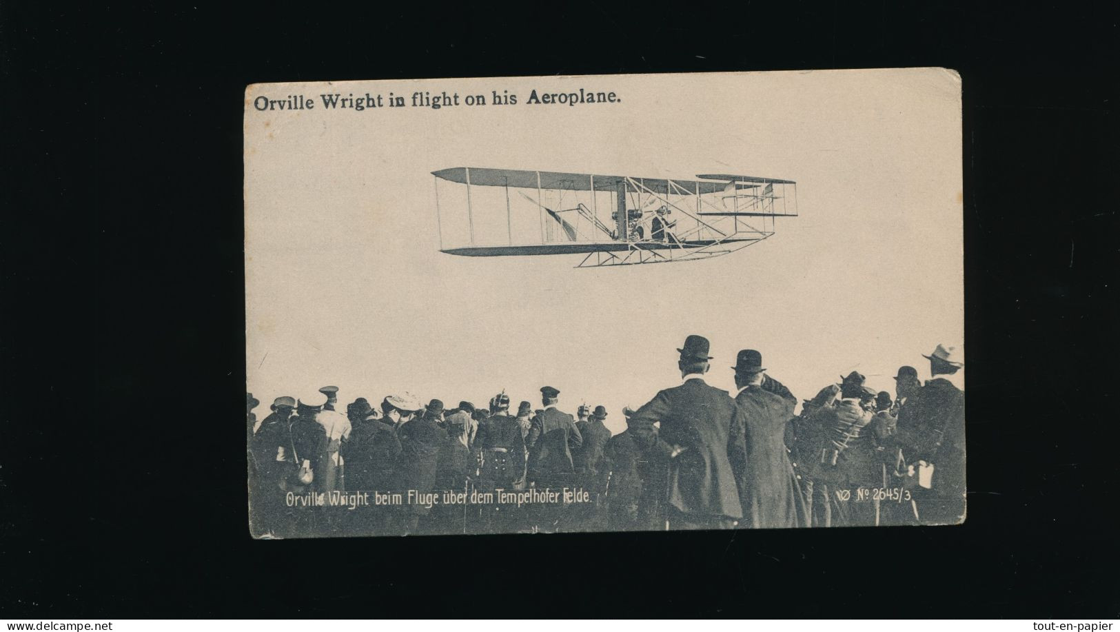 *BB-CPA Avion Aviation - Orville In Flight On His Aeroplane -  Wright BeimFluge überdem Tempelhofer Felde - Aviateurs