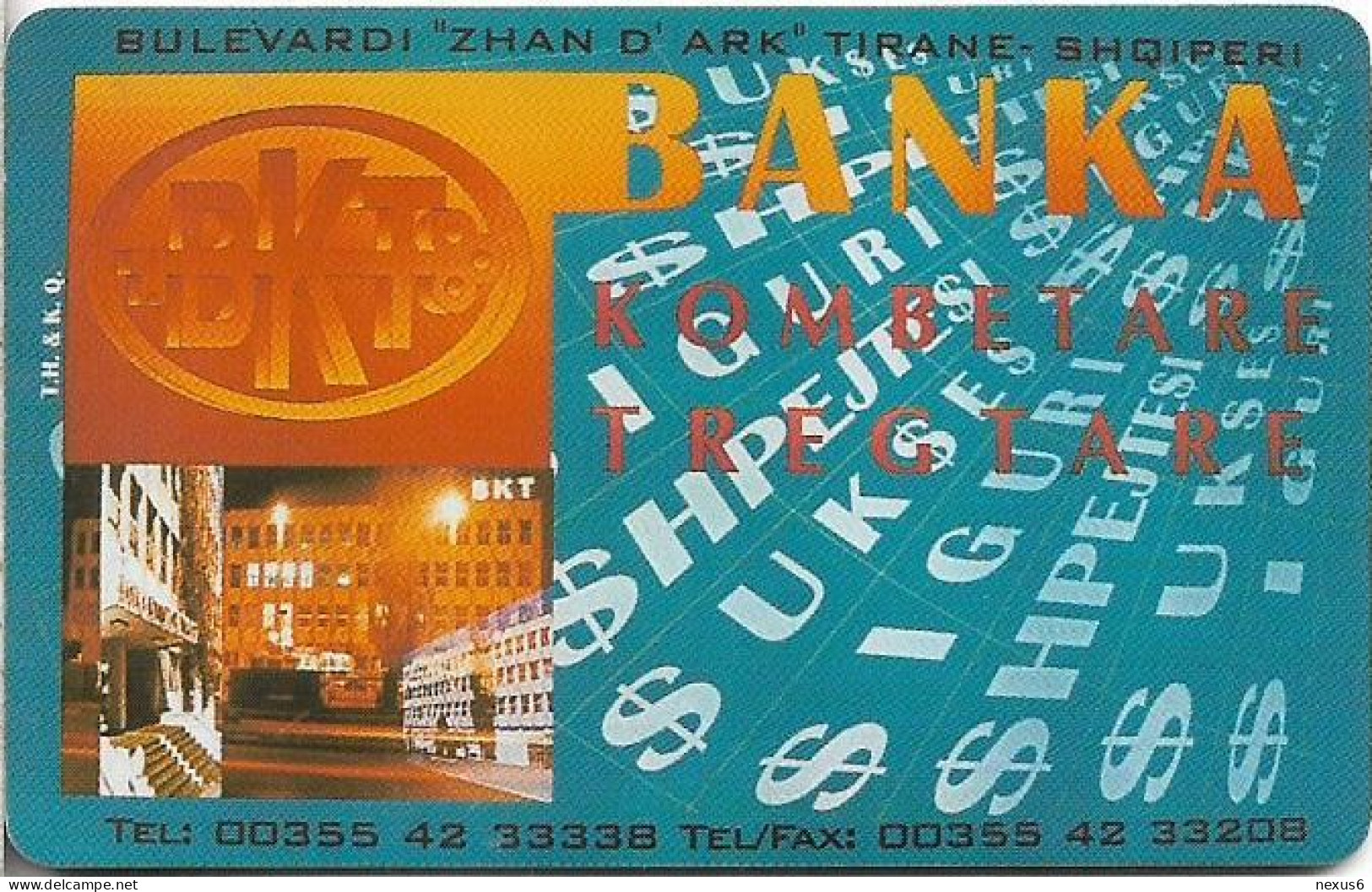 Albania - Albtelecom - BKT Bank - ALB-10, 12.1996, 200Units, 15.000ex, Used - Albanien