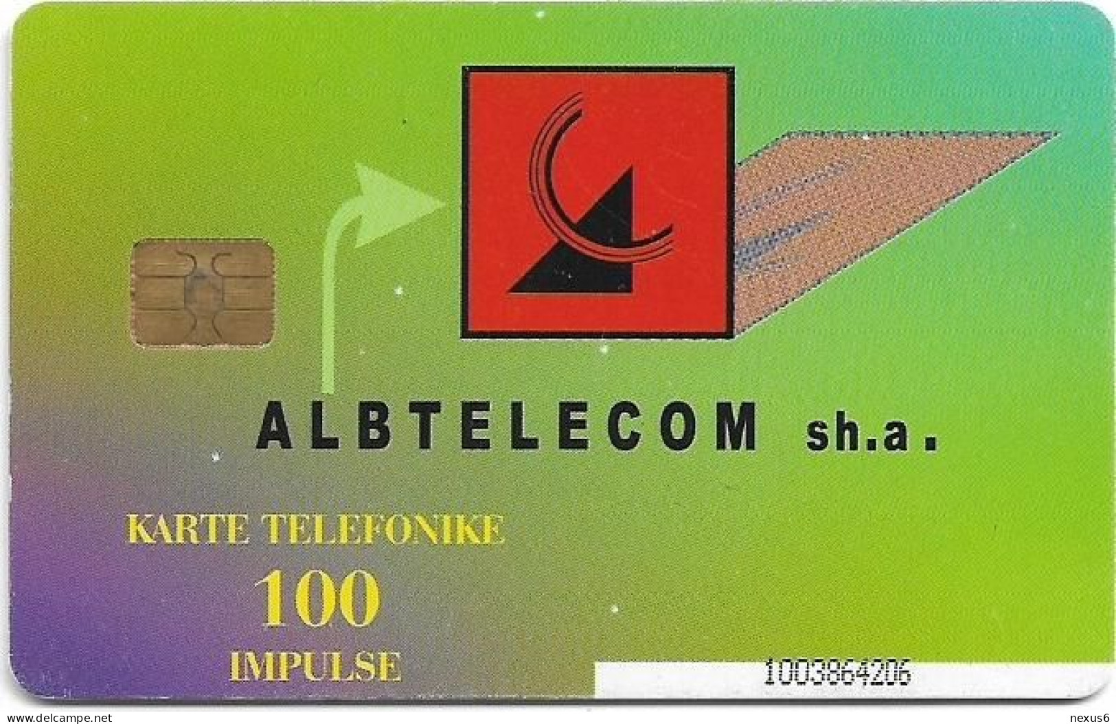 Albania - Albtelecom - Company Logo - ALB-88, 04.2003, 100Units, 120.000ex, Used - Albanien