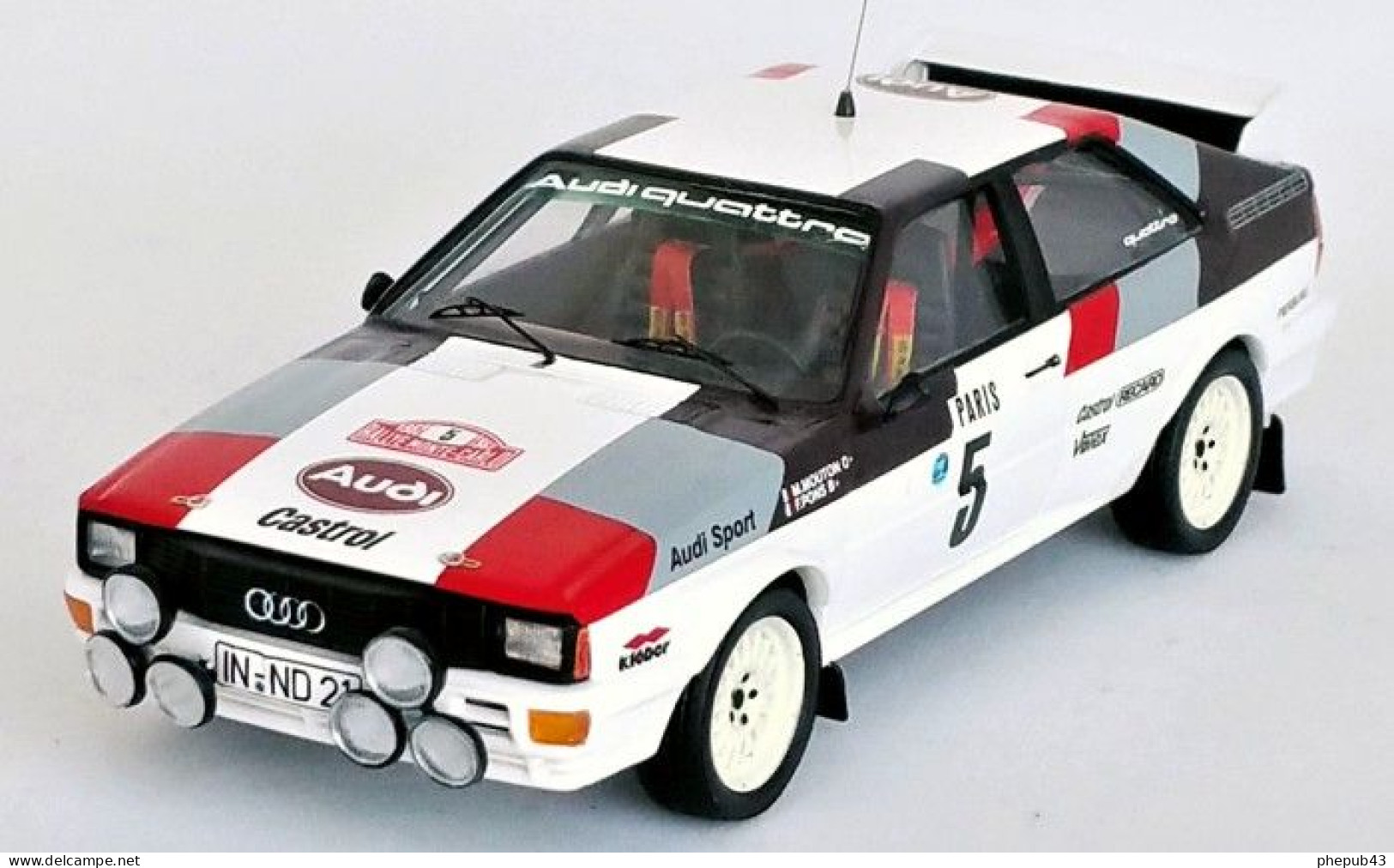 Audi Quattro - Michel Mouton/Fabrizia Pons - Rallye Monte-Carlo 1982 #5 - Troféu - Trofeu