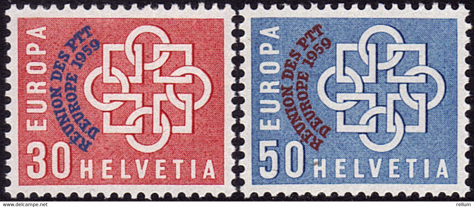 Suisse - Europa CEPT 1959 - Yvert Nr. 632/633 - Michel Nr. 681/682  ** - 1959