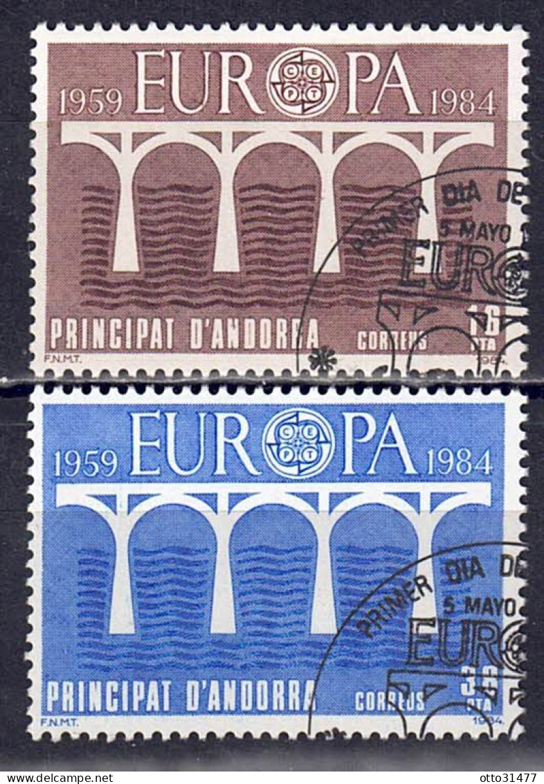 Andorra (span. Post) 1984 - EUROPA, Nr. 175 - 176, Gestempelt / Used - Oblitérés