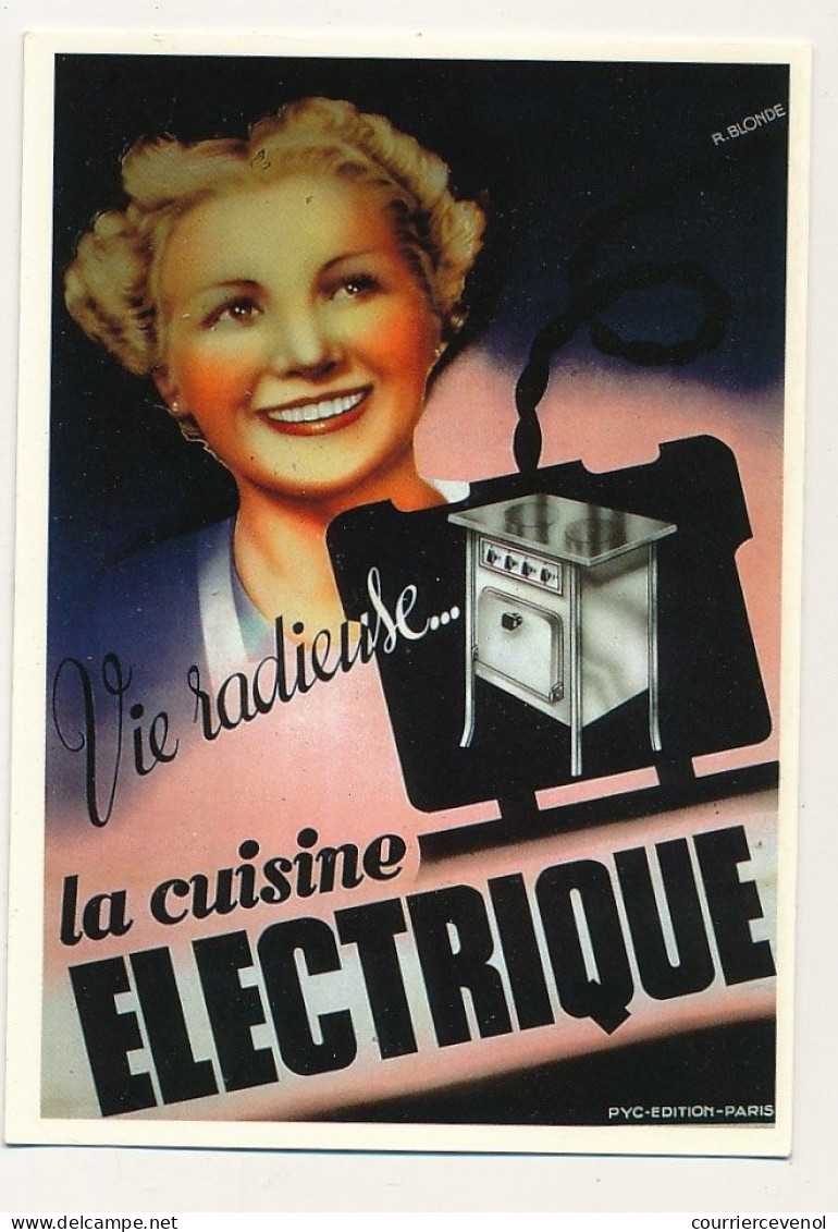 CPM - Vie Radieuse, La Cuisine électrique - Reproduction D'Affiche 1938 - Editions F. Nugeron - Werbepostkarten