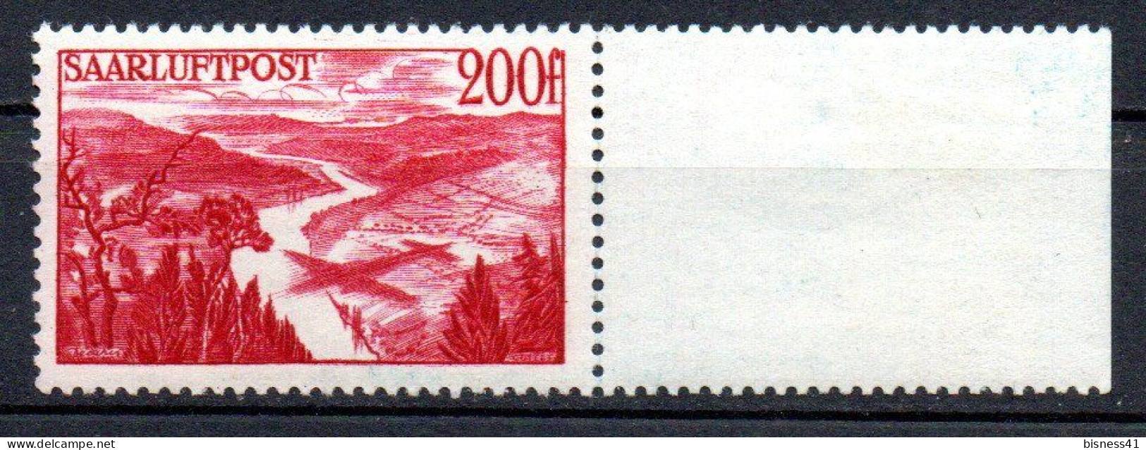 Col33 Colonie Sarre PA N° 11 Neuf XX MNH Cote : 40,00€ - Poste Aérienne