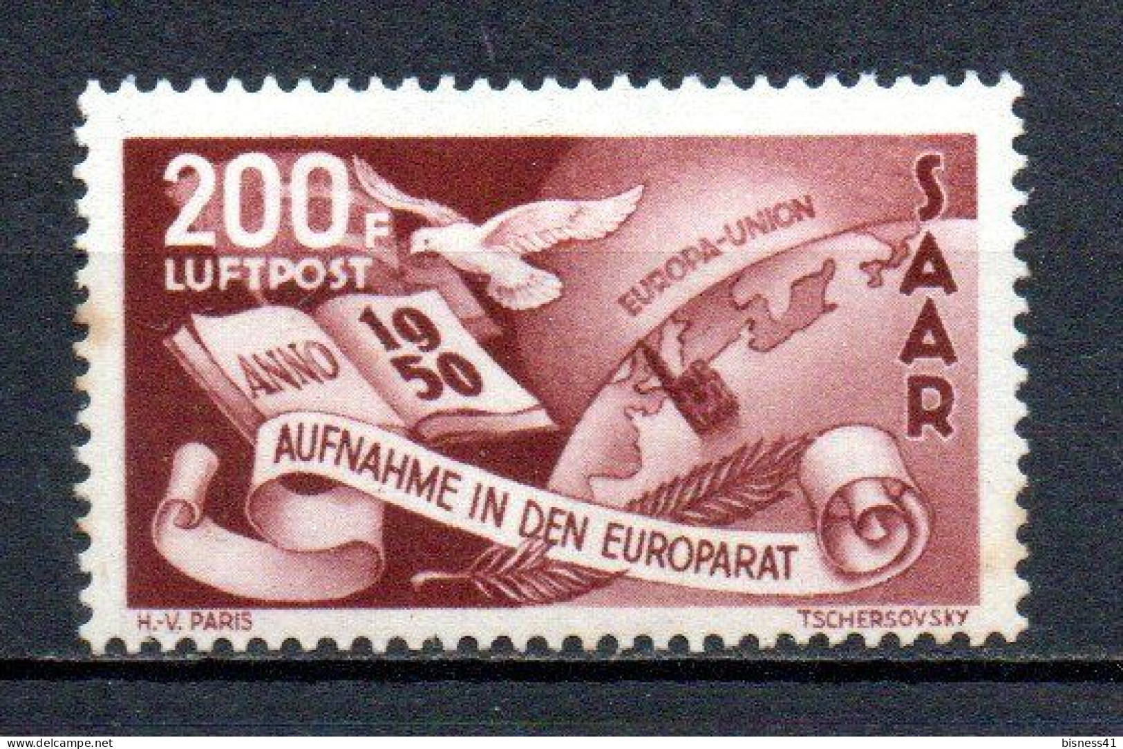 Col33 Colonie Sarre PA N° 13 Neuf X MH Cote : 150,00€ - Luchtpost