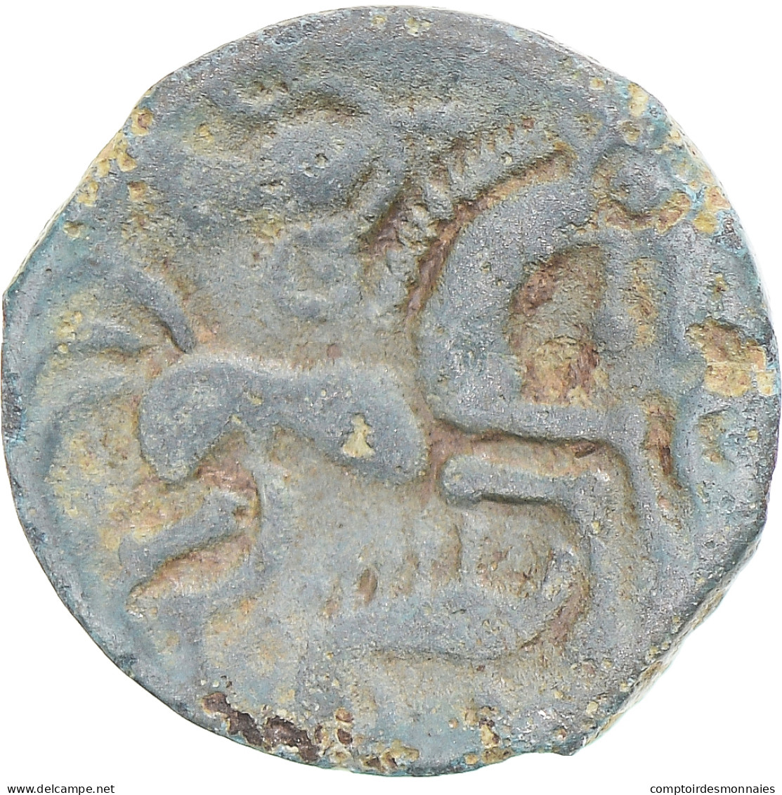 Monnaie, Aulerques Éburovices, Hémistatère "au Sanglier", 60-50 BC, TB+ - Gauloises