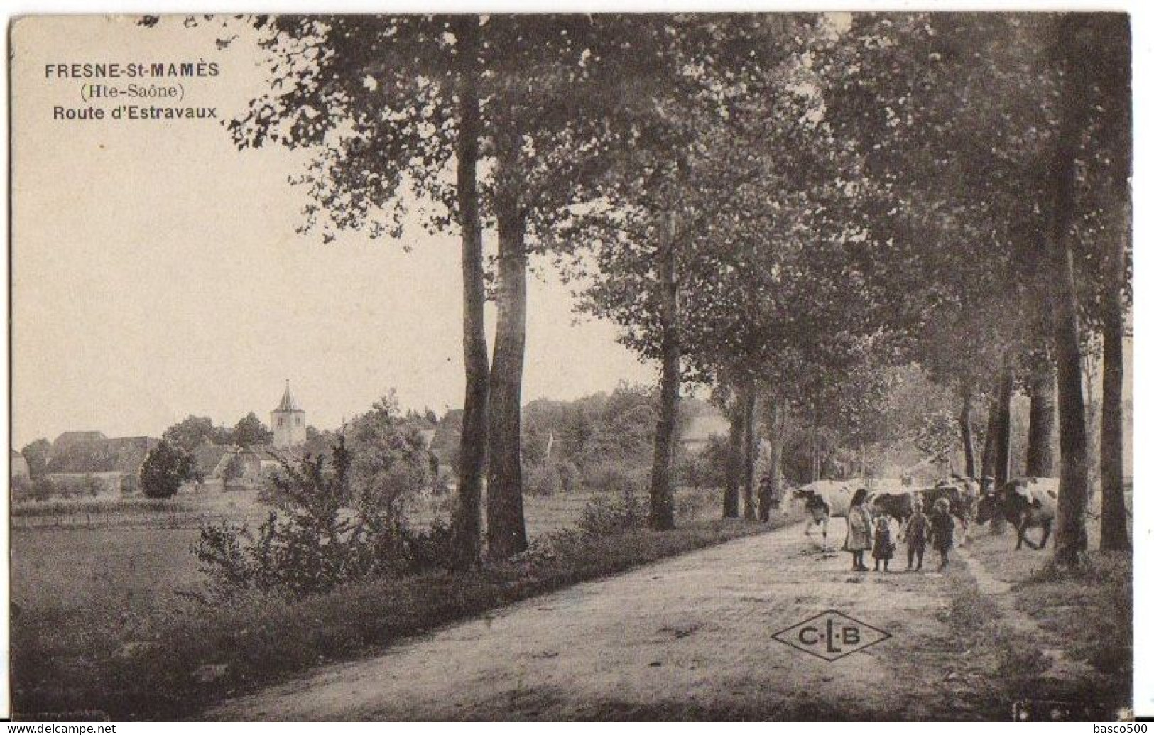 FRESNES SAINT MAMES - Route D'ESTRAVAUX  Animée - Fresne-Saint-Mamès