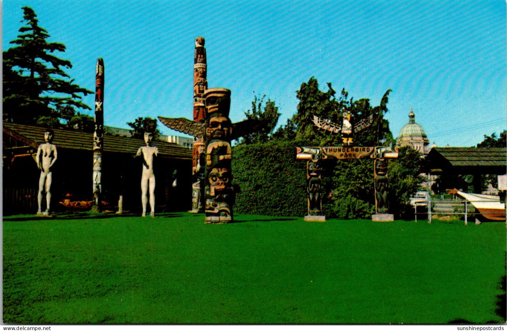 Canada Victoria Thunderbird Park Totem Poles - Victoria