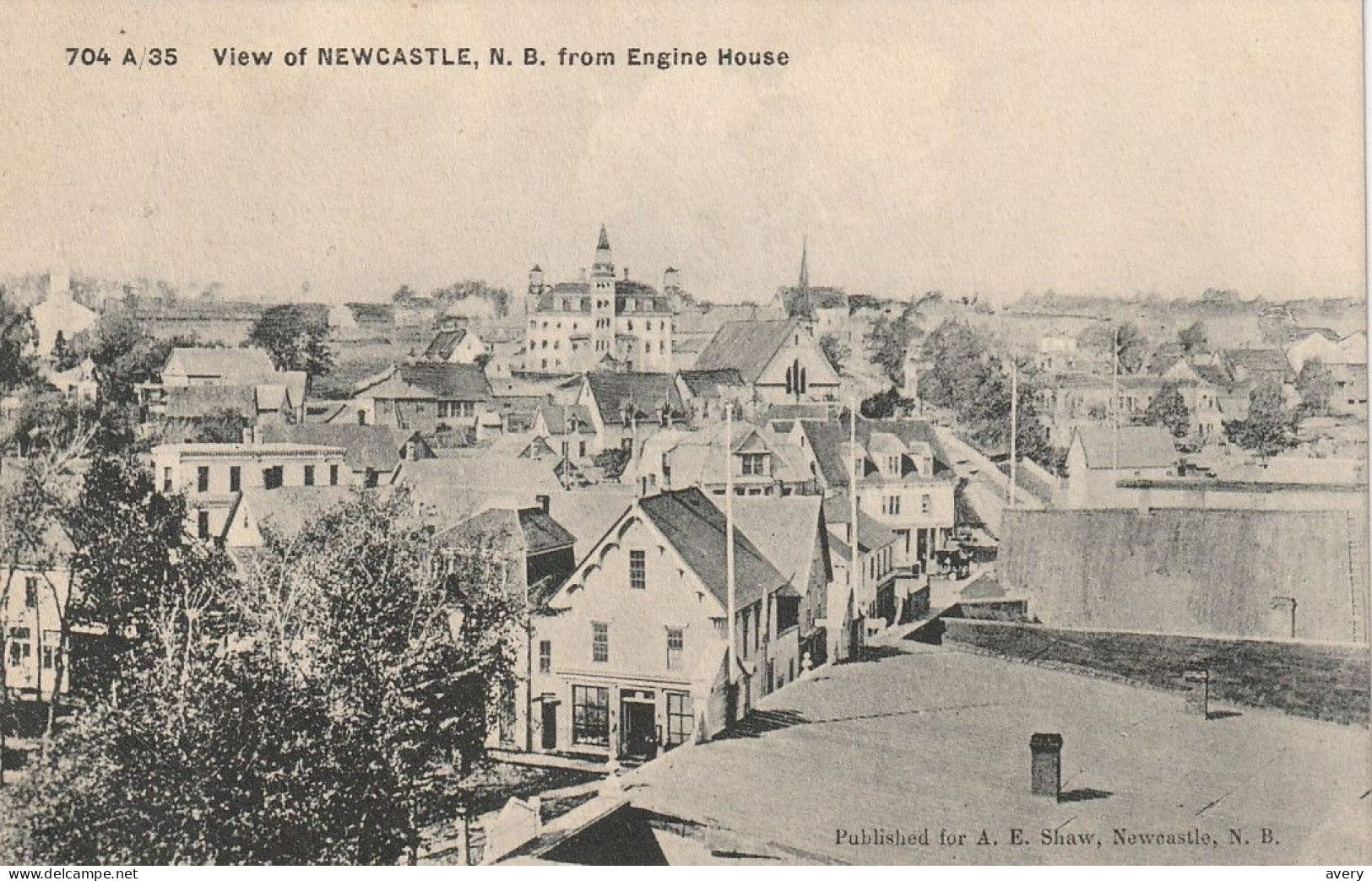 View Of Newcastle, New Brunswick From Engine House - Altri & Non Classificati