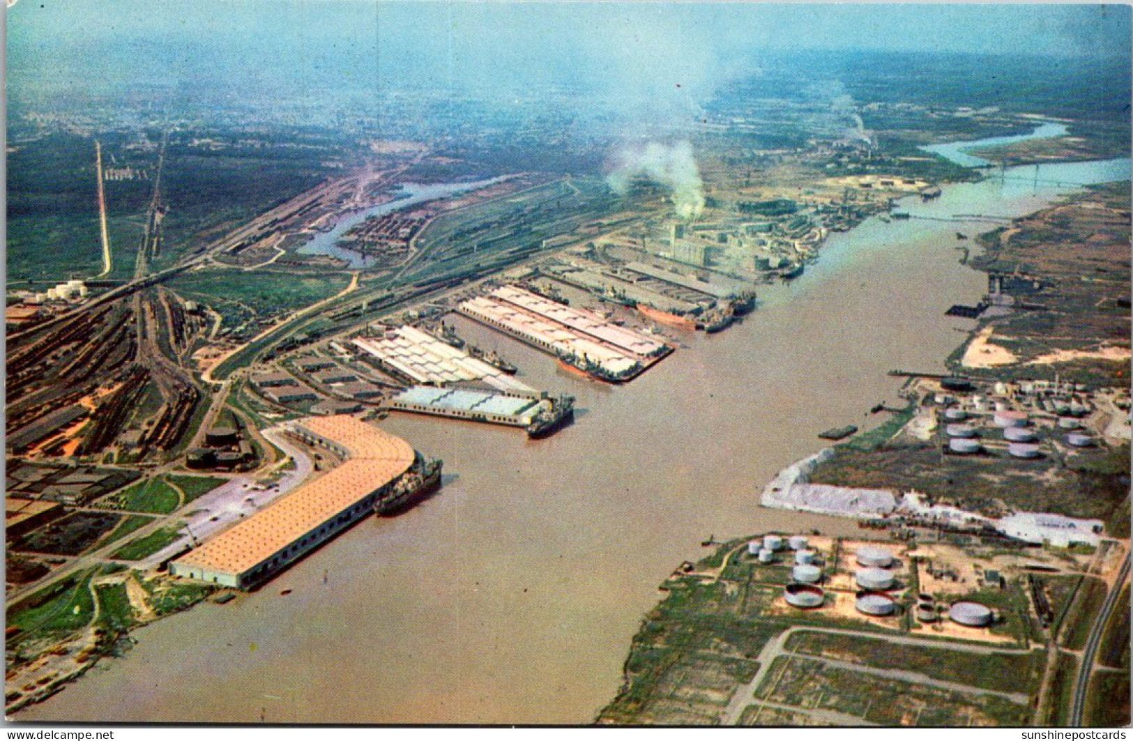 Alabama Montgomery Aerial View Alabama State Docks - Montgomery