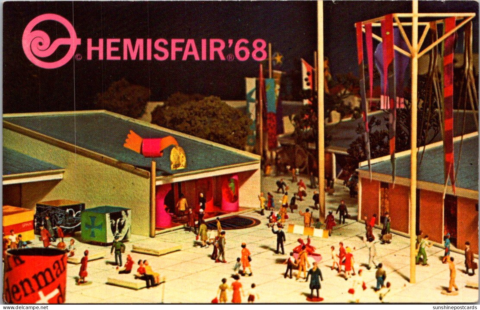 Texas San Antonio HemisFair '68 World's Fair Architect's Model Of Plazas Of The World - San Antonio