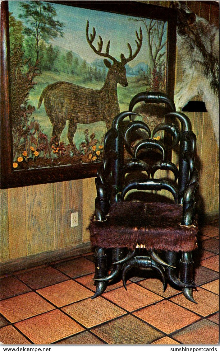 Texas San Antonio Lone Star Brewing Company Buckhorn Hall Of Horns Chair Designed For Teddy Roosevelt's Visit - San Antonio